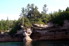 PICTURED ROCKS Stock Photos