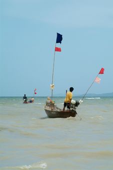 Fishing-boats In Thailand Royalty Free Stock Photography Fishing-boats In Thailand Royalty Free Stock Photography