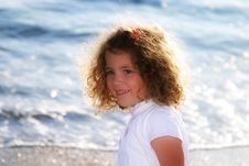 Little Child At The Beach Royalty Free Stock Image Little Child At The Beach Royalty Free Stock Image