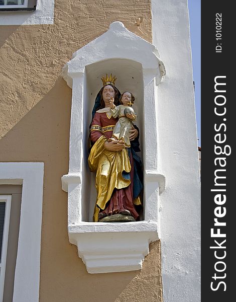 Mother mary statue