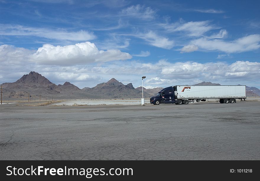 Truck in Nevada State, Usa