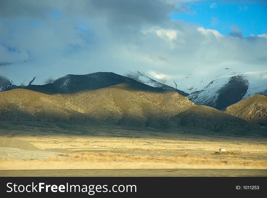 Scenic landscape in Nevada, Usa