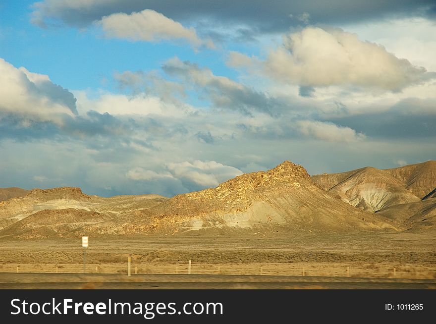Scenic landscape in Nevada, Usa