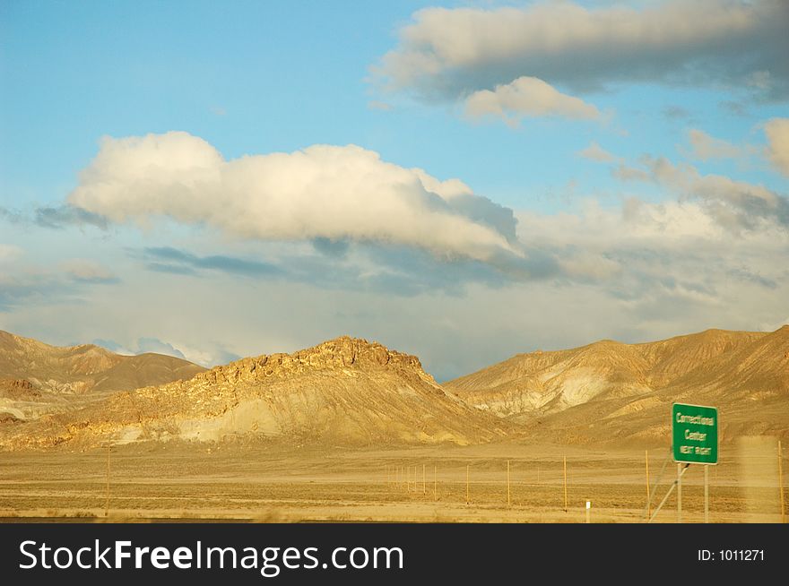 Scenic landscape in Nevada, Usa