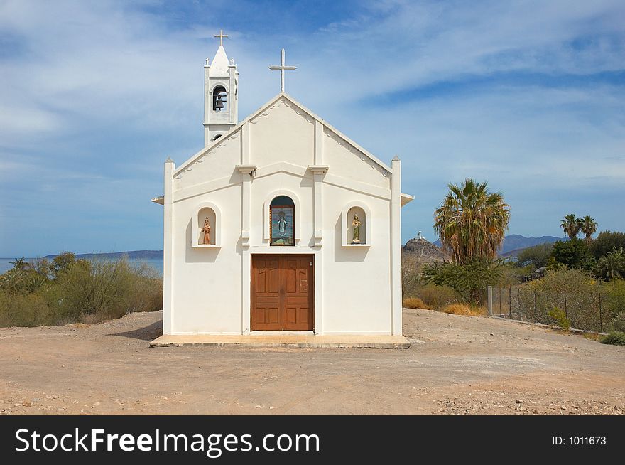 Church in Muleje, Baja California, Mexico
