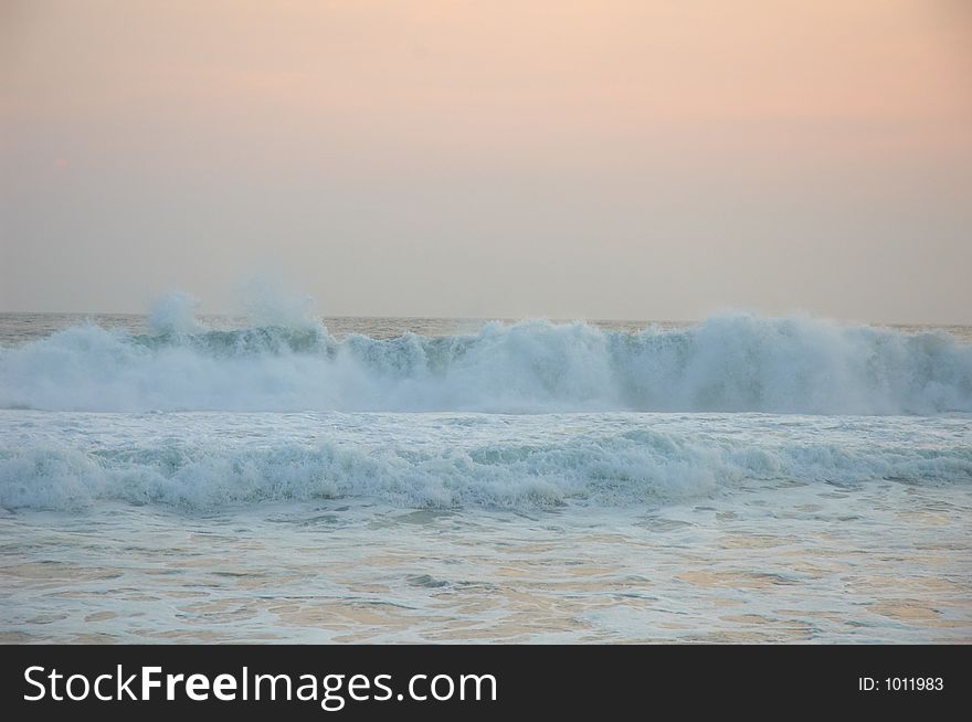 Waves in Puerto Escondido, Mexico