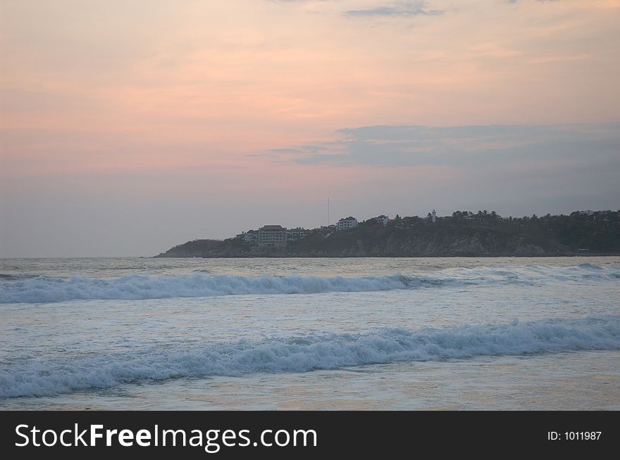 Waves in Puerto Escondido, Mexico