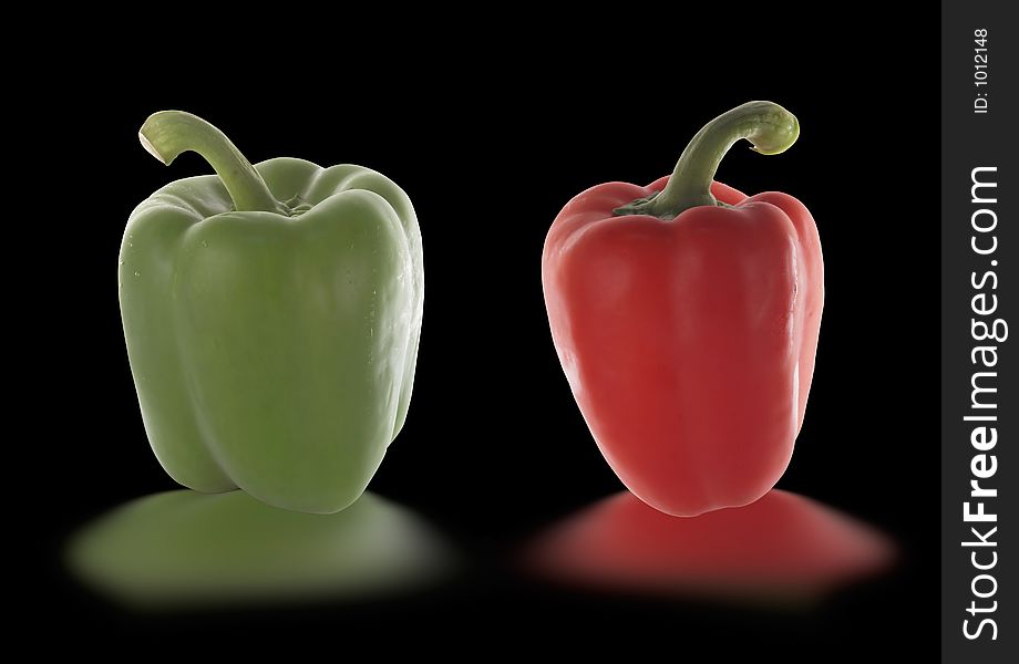 Red and green pepper