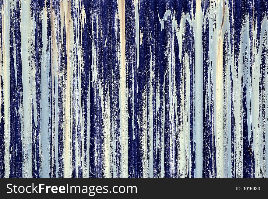 Blue streaked corrugated iron abstract. Blue streaked corrugated iron abstract.