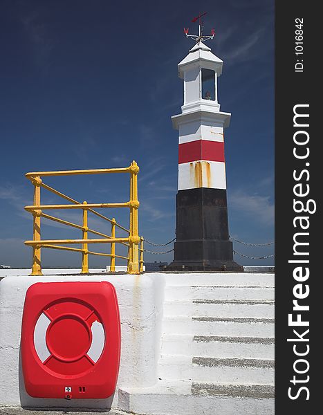 Lighthouse at Ramsey in the Isle of Man. Lighthouse at Ramsey in the Isle of Man