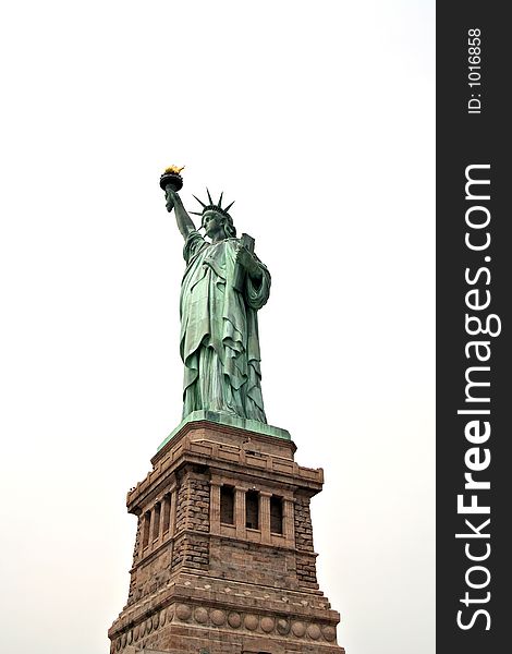 Statue of Liberty with white background. Statue of Liberty with white background