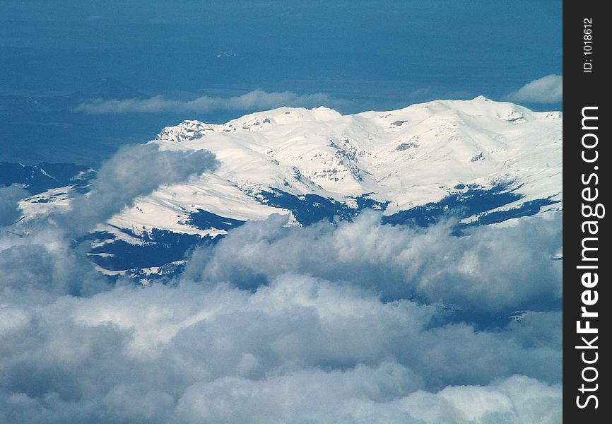 Alps from the plain. Alps from the plain