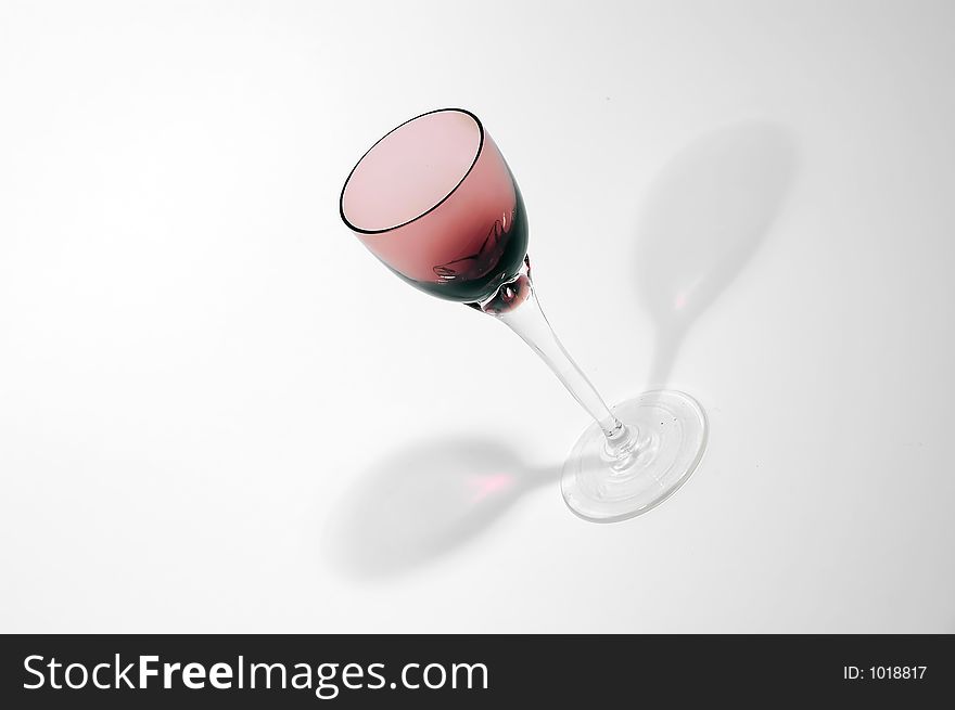 Red glass for wine