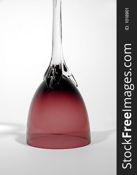 Red glass for wine with spot light and soft filter. Red glass for wine with spot light and soft filter