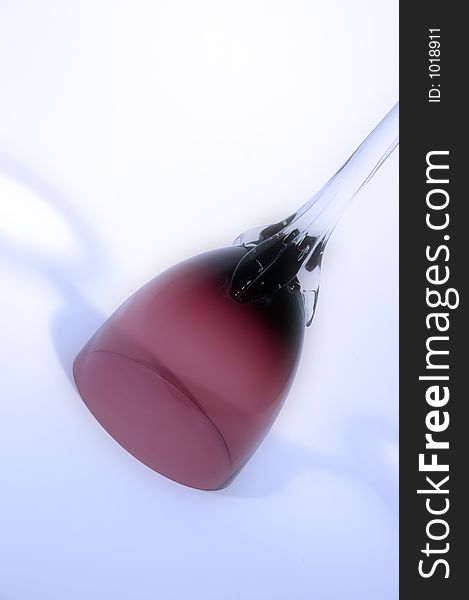 Red glass close up 44