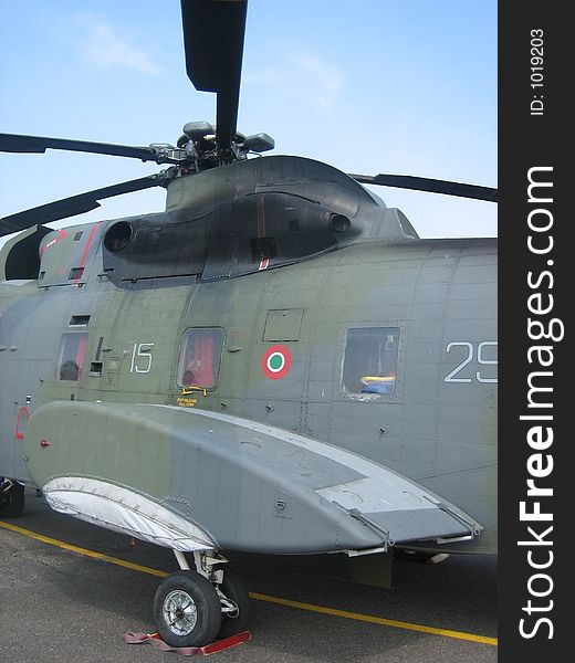 Italian military helicopter