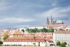 Prague Under Cloudscape Stock Photography