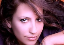 Attractive Young Brunette Model Posing Stock Image Attractive Young Brunette Model Posing Stock Image