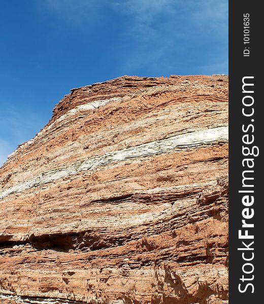 Colorful rock in Atacama Desert, Chile