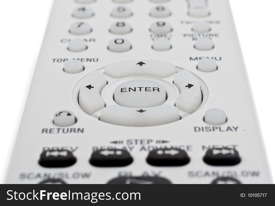 Remote Controller for TV or DVD with different angle and usage with white background. Remote Controller for TV or DVD with different angle and usage with white background