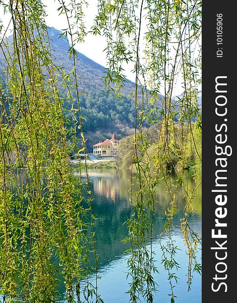 The summer cottage in the mountains behind the lake -is the paradise place, quite and inspiring. The summer cottage in the mountains behind the lake -is the paradise place, quite and inspiring.