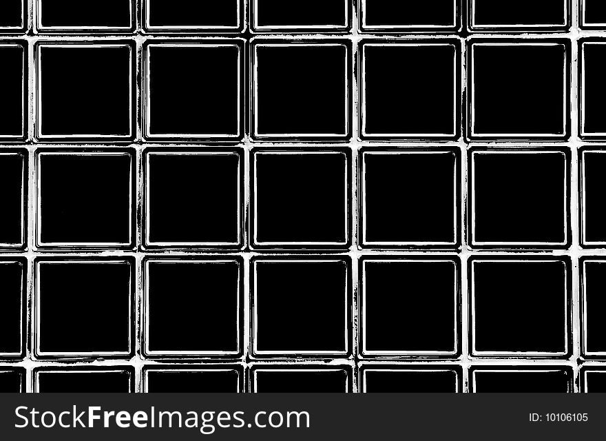 Black And White Square Window Frames - Grunge Style Background. Black And White Square Window Frames - Grunge Style Background