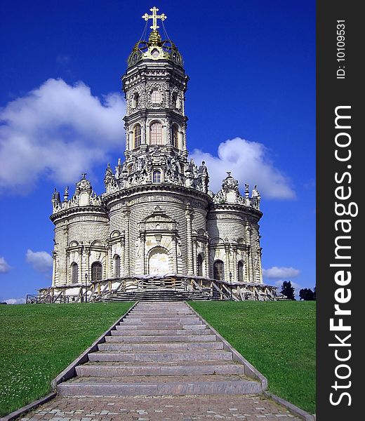 Russian church in baroque style