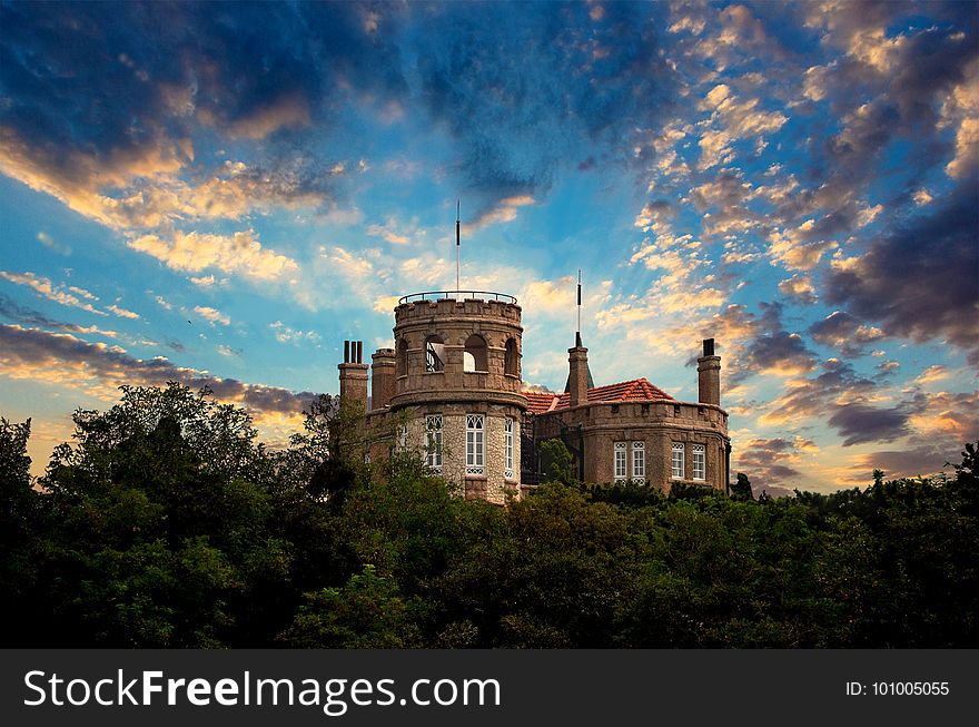 Sky, Cloud, Landmark, Tree