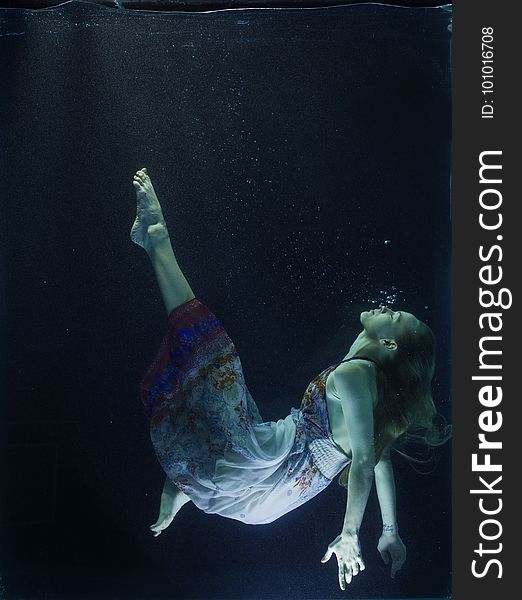 Underwater, Water, Organism, Dancer