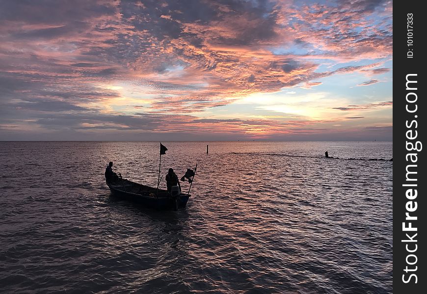 Sky, Sea, Horizon, Sunset