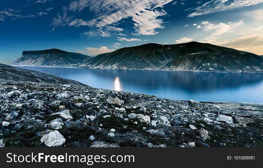 Sky, Glacial Lake, Mountain, Highland