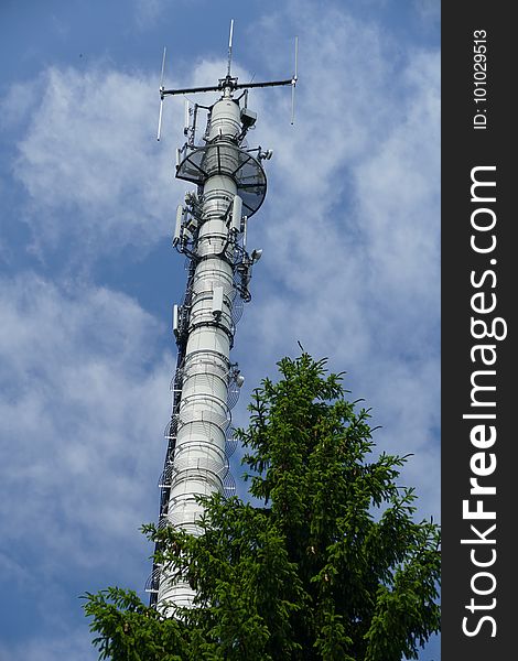 Sky, Tower, Tree, Transmitter Station