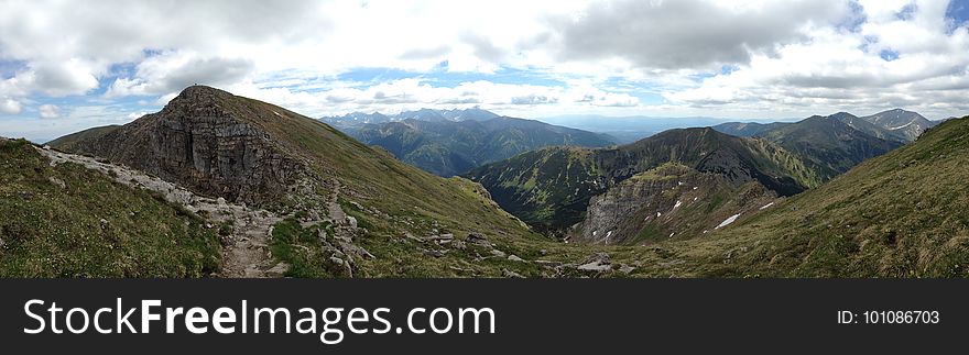 Mountainous Landforms, Mountain, Ridge, Highland