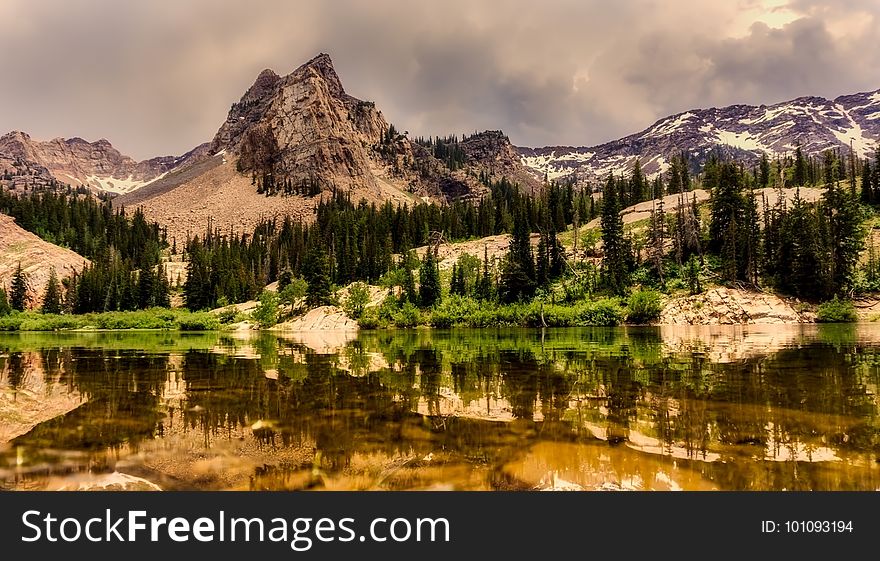 Reflection, Nature, Wilderness, Mountain