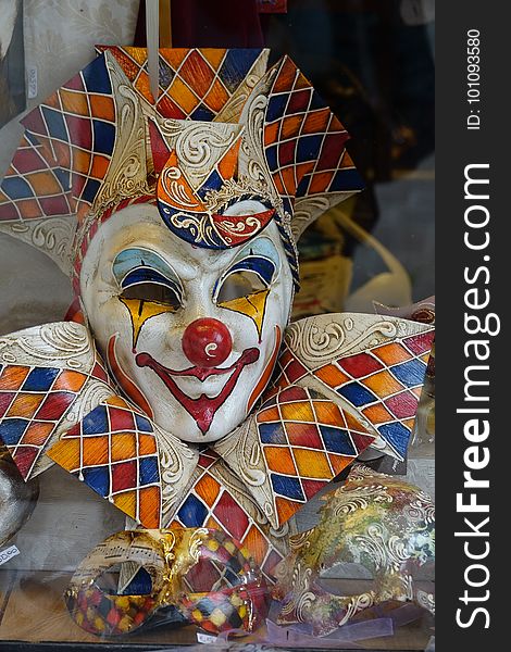 Clown, Carnival, Masque, Art
