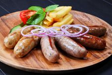 Assortment Of Grilled Sausages Royalty Free Stock Photo Assortment Of Grilled Sausages Royalty Free Stock Photo