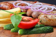Assortment Of Grilled Sausages Stock Photo Assortment Of Grilled Sausages Stock Photo