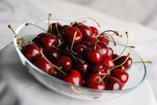 Cherry In The Plate Stock Photography Cherry In The Plate Stock Photography