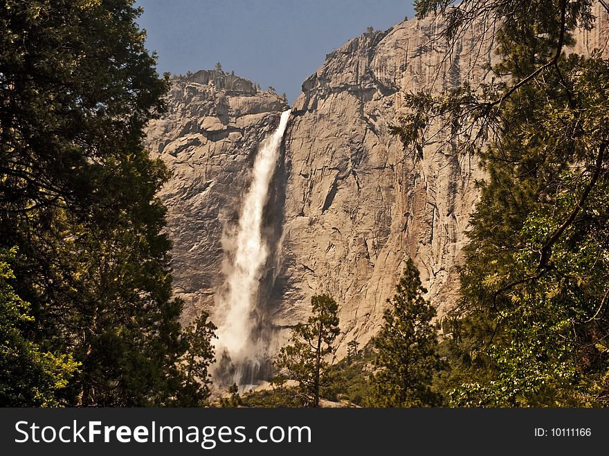 This is a picture of the Upper Yosemite Falls at Yosemite National Park.