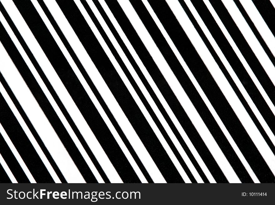 Close up of barcode - black white