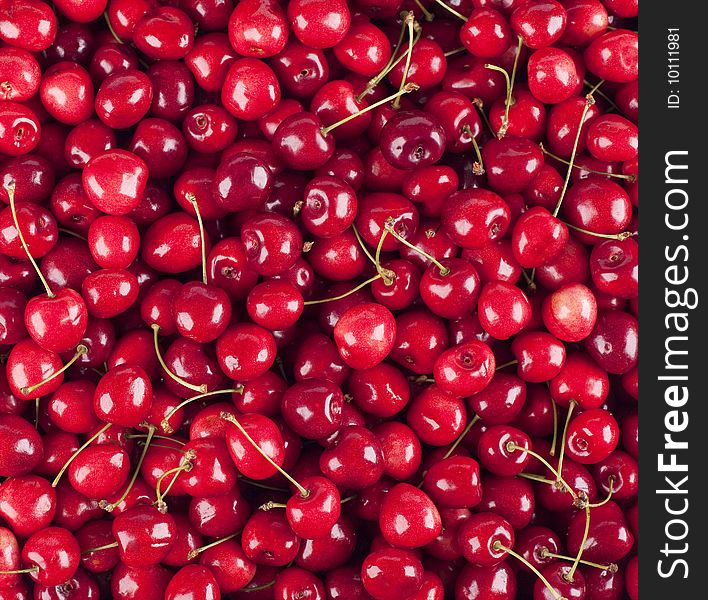 Cherries background - close up of cherries
