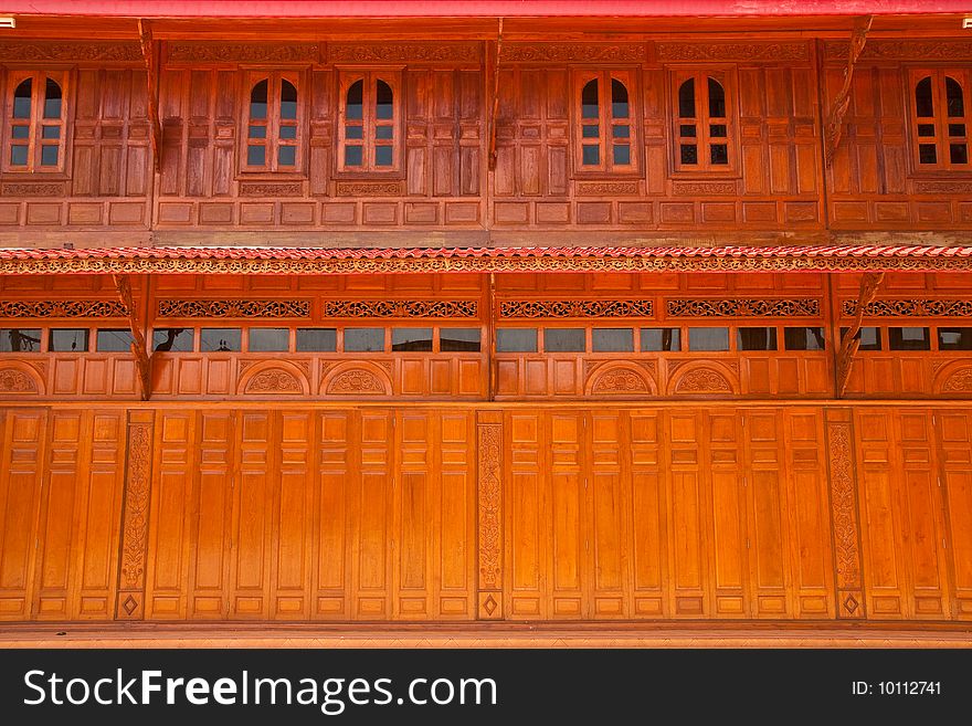 Monk's house in Wat Kut Ti, Petchaburi province, Thailand. Monk's house in Wat Kut Ti, Petchaburi province, Thailand