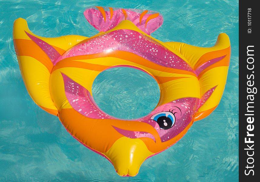 The toy for swimming on water