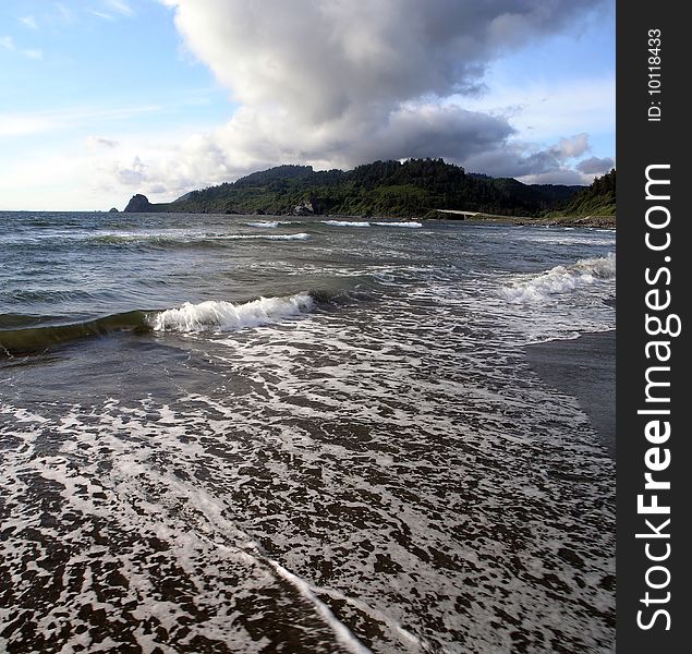 Northern California coast beach in the early summer