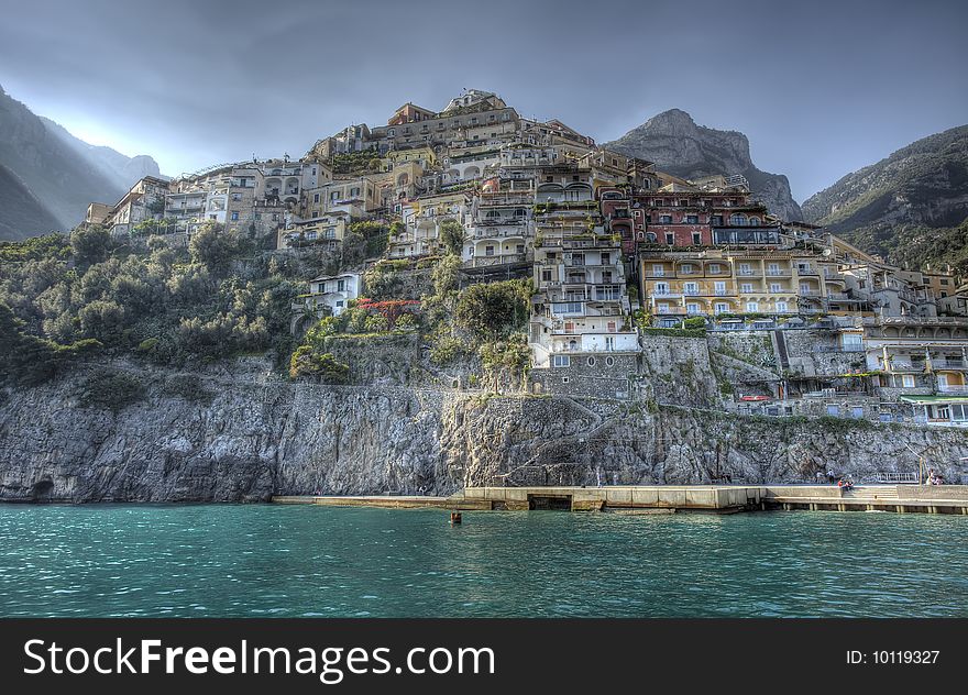 HDR image of Positano, Italy