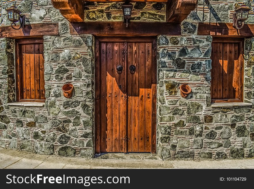 Door, Wall, Wood, Facade