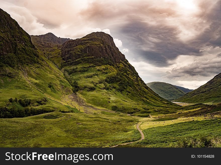 Highland, Sky, Nature, Mountainous Landforms