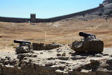 Wall Of A Fortress Stock Photography