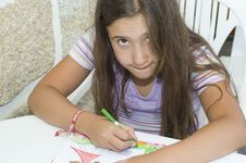 Girl Painting Stock Photos Girl Painting Stock Photos