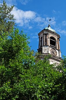 Landscape With An Old Tower Royalty Free Stock Photography Landscape With An Old Tower Royalty Free Stock Photography